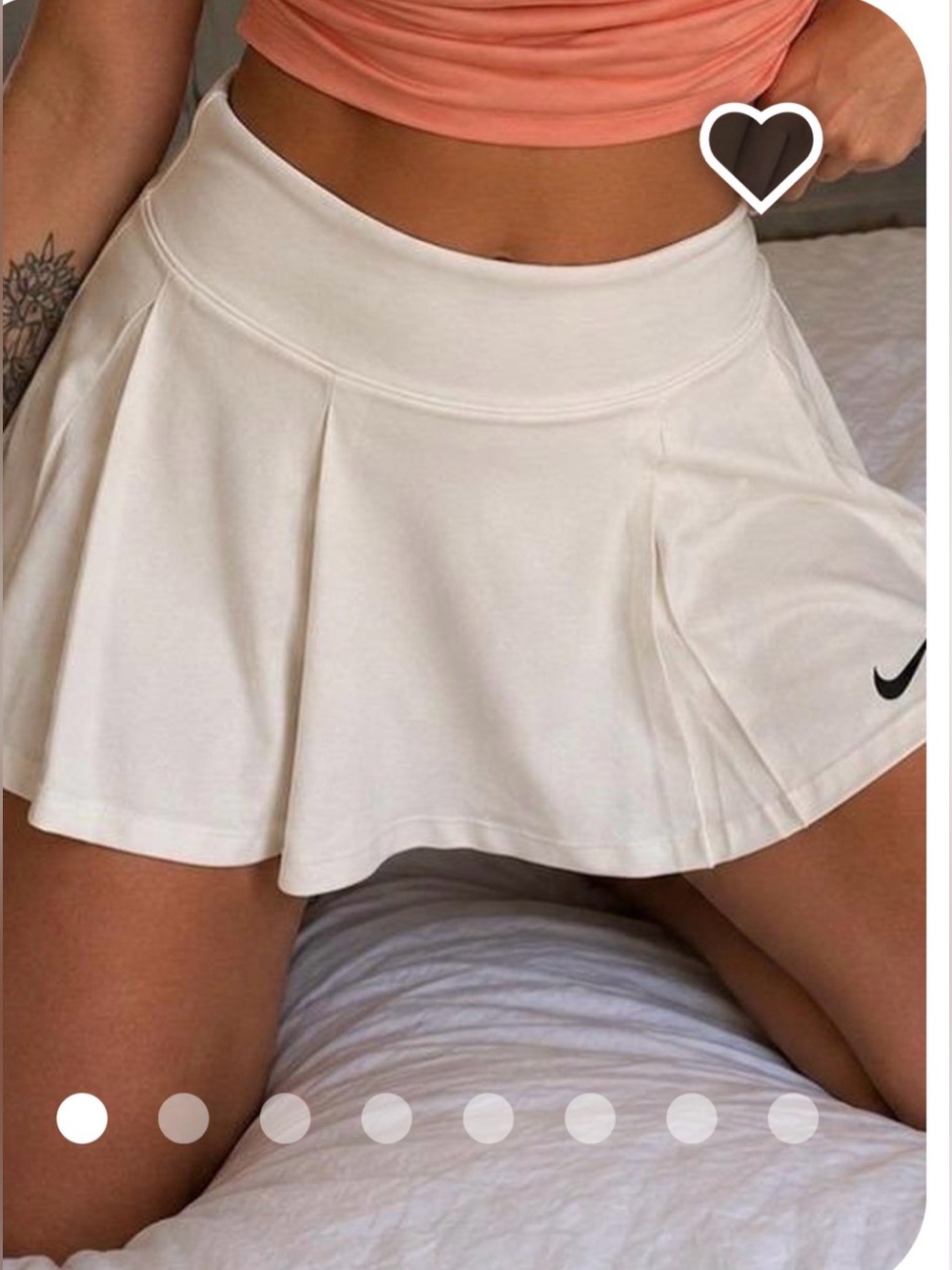 Nike Dri-FIT White Tennis Skort — Sz M — NWOT
